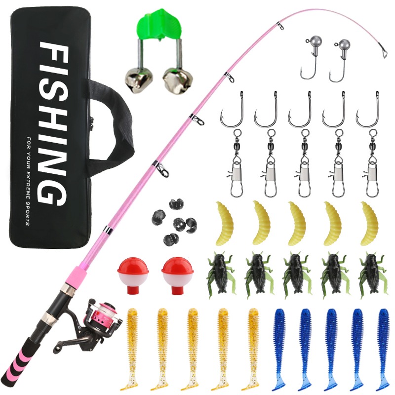 Kids Adult Beginner Fishing Ro - Reel Bag 评论和价格